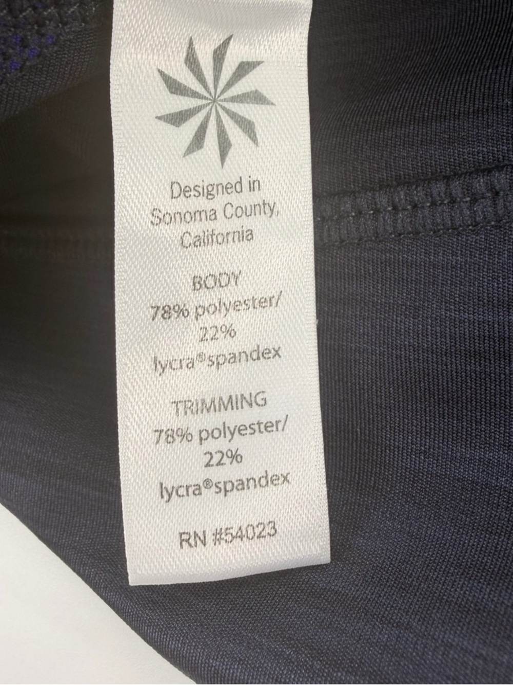 Athleta Blue Colorblock High Rise 7/8 Leggings Workout Yoga Pants Size Small - Picture 6 of 8